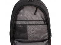 Рюкзак SWISSGEAR, 15", черный/красный, полиэстер, 900D,  34х18x47 см, 29 л