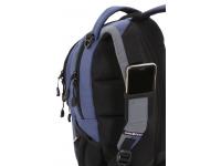 Рюкзак SWISSGEAR, 13", синий/серый, полиэстер, 35х15х46 см, 24 л