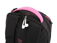 Рюкзак SWISSGEAR, черный/фуксия, фьюжн/2 мм рипстоп, 32x15x46 см, 22 л