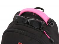 Рюкзак SWISSGEAR, черный/фуксия, фьюжн/2 мм рипстоп, 32x15x46 см, 22 л