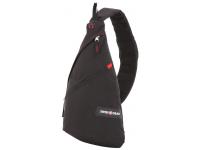 Рюкзак SWISSGEAR с одним плечевым ремнем, черный/красный, 25x15x45 см, 7 л