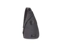 Рюкзак SWISSGEAR на одно плечо, cерый, ткань Grey Heather/ полиэстер 600D PU, 25х15х45 см, 7 л
