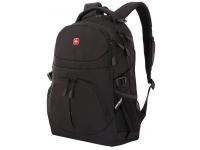 Рюкзак SWISSGEAR чёрный, полиэстер, 33х15х45 см, 22 л
