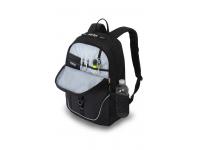 Рюкзак SWISSGEAR чёрный, полиэстер 600D, 33x16,5x46 см, 26л
