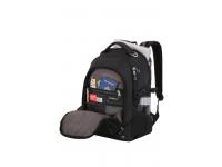 Рюкзак SWISSGEAR, 15”,чёрный/синий, полиэстер 900D/рипстоп, 36x19x47 см, 32 л
