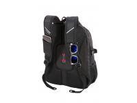 Рюкзак SWISSGEAR, 15”,чёрный/синий, полиэстер 900D/рипстоп, 36x19x47 см, 32 л