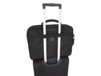 Сумка SWISSGEAR для ноутбука 17", черная/серая, полиэстер 600D/добби, 42х8x30,5 см, 10 л