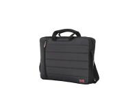 Сумка SWISSGEAR для ноутбука 17", черная/серая, полиэстер 600D/добби, 42х8x30,5 см, 10 л