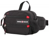 Сумка на пояс SWISSGEAR, черный, полиэстер M2, 23х10х15 см