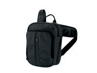 Сумка VICTORINOX Deluxe Travel Companion, с наплечными ремнями, чёрная, нейлон 800D, 21x10x27 см, 6л