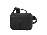 Сумка VICTORINOX Adventure Traveler Deluxe горизонтальная, чёрная, нейлон 800D, 28x8x23 см, 5 л