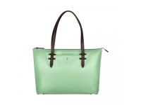 Сумка VICTORINOX Victoria Deluxe Business Tote, мятная, нейлон/кожа/микрозамша, 47x15x31 см, 16 л