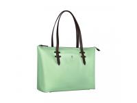 Сумка VICTORINOX Victoria Deluxe Business Tote, мятная, нейлон/кожа/микрозамша, 47x15x31 см, 16 л