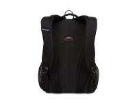 Рюкзак SWISSGEAR, чёрный/фиолетовый/серебристый, полиэстер 600D, 32х15х45 см, 22 л