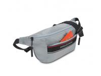 Сумка на пояс SWISSGEAR, светло-серая, полиэстер с плетением рип-стоп, 38 x 5 x 15 см