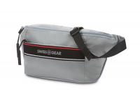 Сумка на пояс SWISSGEAR, светло-серая, полиэстер с плетением рип-стоп, 38 x 5 x 15 см