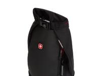 Термосумка для ланча SWISSGEAR, прорезиненный полиэстер 600D, чёрный/красный, 17х17x37 см, 5 л