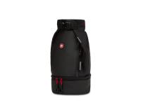 Термосумка для ланча SWISSGEAR, прорезиненный полиэстер 600D, чёрный/красный, 17х17x37 см, 5 л