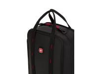 Термосумка для ланча SWISSGEAR, прорезиненный полиэстер 600D, черный/красный, 23х15х10 см, 3,5 л
