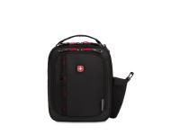 Термосумка для ланча SWISSGEAR, прорезиненный полиэстер 600D, черный/красный, 23х8х27 см, 5 л