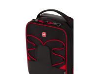Термосумка для ланча SWISSGEAR, прорезиненный полиэстер 600D, чёрный/красный, 20х18х26 см, 8,5 л